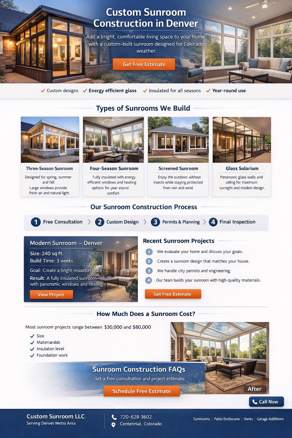 Sunroom Construction